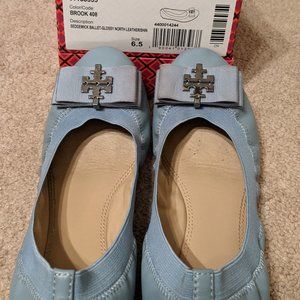 Tory Burch Sedgewick ballet flats light blue size 6.5